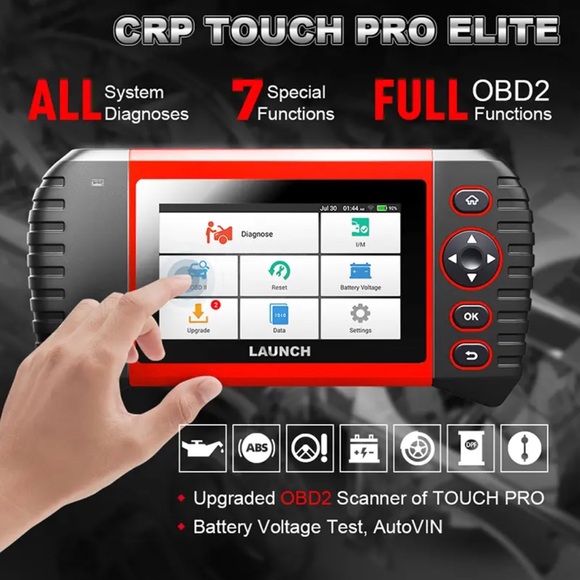 LAUNCH Touch Pro Elite Car Full System Diagnostic Tool OBD2 Scanner Code Reader - Picture 6 of 12